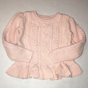 Baby Gap Chunky Pink Toddler Girl Sweater | Size 2 Years